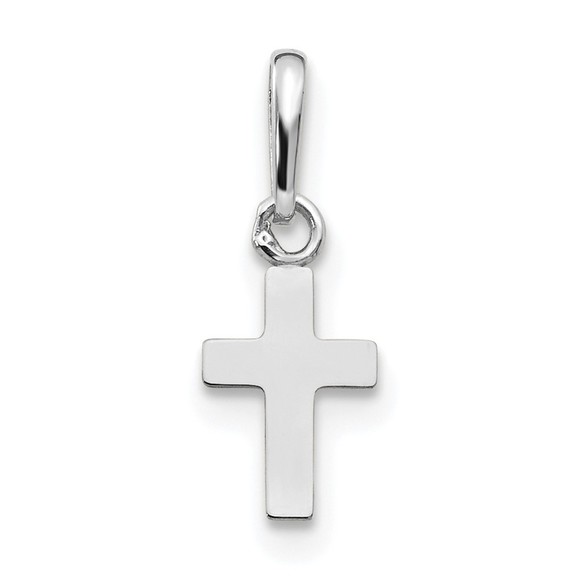 14K Gold White Gold Madi K Children's Cross Pendant - Picture 1 of 4